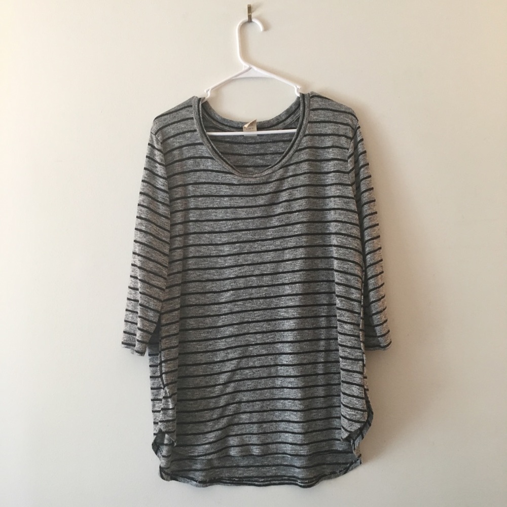 Faded Glory Plus-Sized Striped shirt